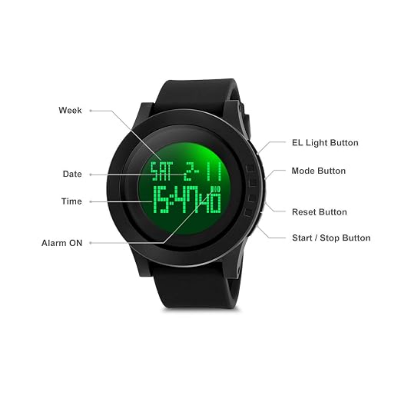 Velmont Watches Men's Backlit Digital Watch