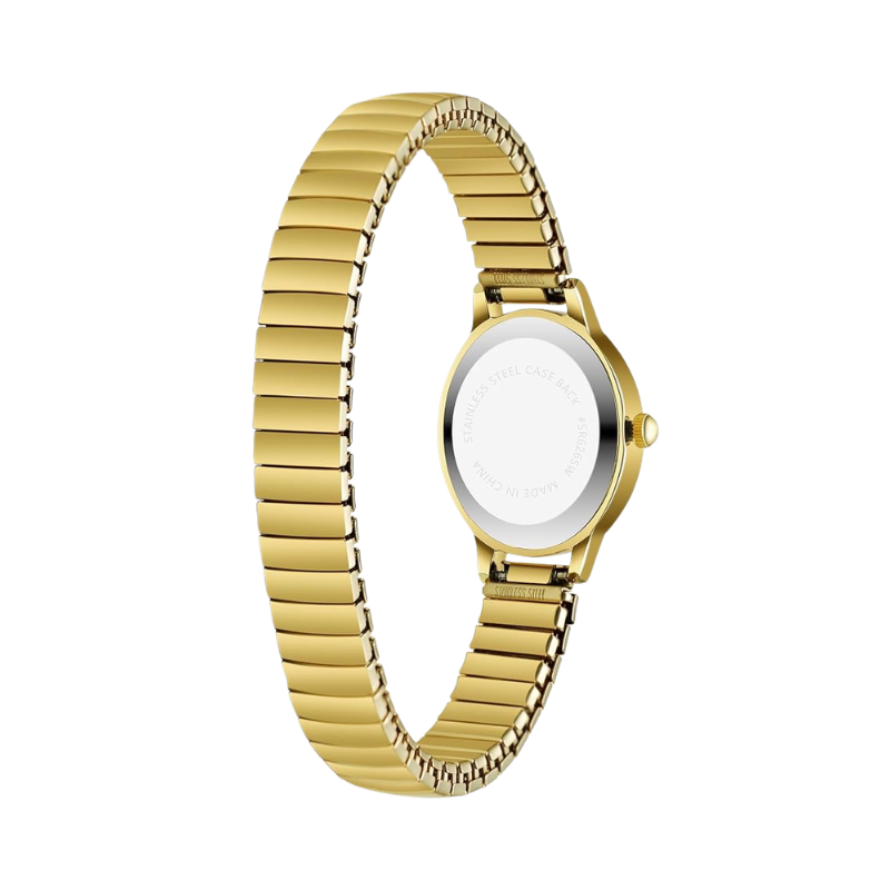 Velmont Watches Women's Oval Case Gold Expansion Band Watch