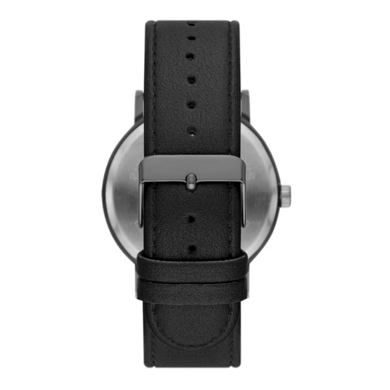 Velmont Watches Men's Gunmetal Easy Read Black Dial Analog Watch