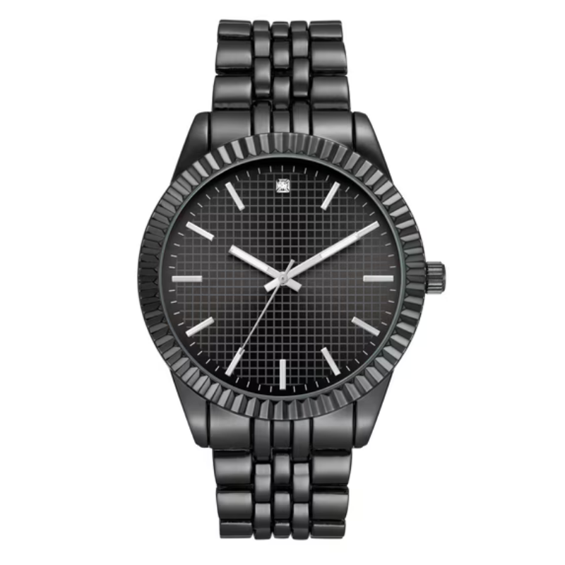 Velmont Watches Men's Gunmetal Case Black Dial Silicone Watch