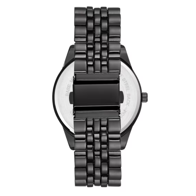 Velmont Watches Men's Gunmetal Case Black Dial Silicone Watch