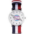 Velmont Watches Planet Dial Watch with Striped Nylon Strap