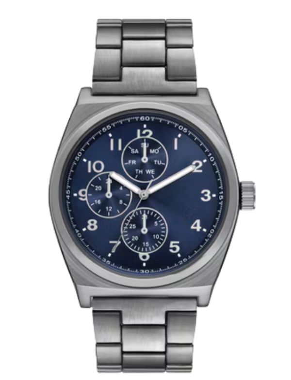 Velmont Watches Men's Alloy Gunmetal 45mm Chronograph-Style Watch