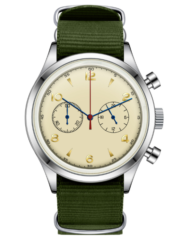 Velmont Watches Men's Vintage Pilot-Style Chronograph Watch